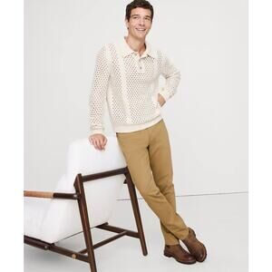 Banana Republic Traveler Pants Whiskey Brown Mid Rise Slim Fit Stretch 44X34 NWT